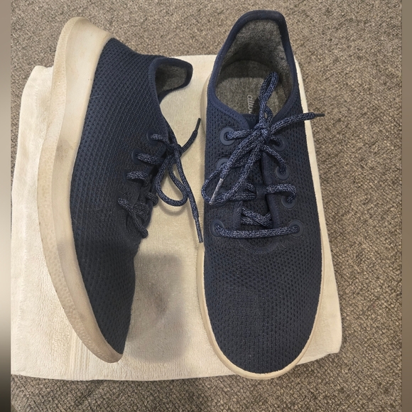 Allbirds‎ Tree Runners  Men's 10 Shoes Blue Sneakers - Picture 2 of 6